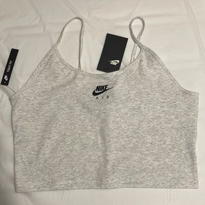 Grey Nike Tank Crop Top
